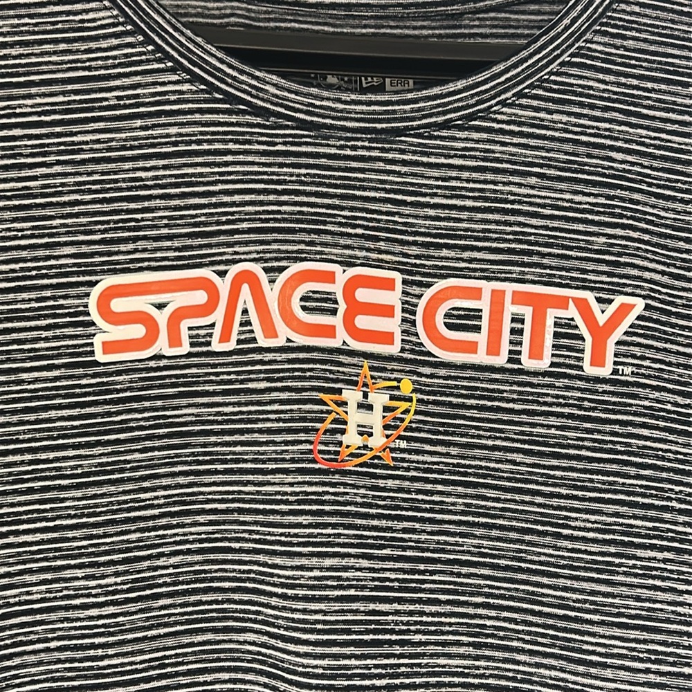 SPACE CITY NEW ERA LARGE TSHIRT black white logo genuine merch. - Picture 2 of 7